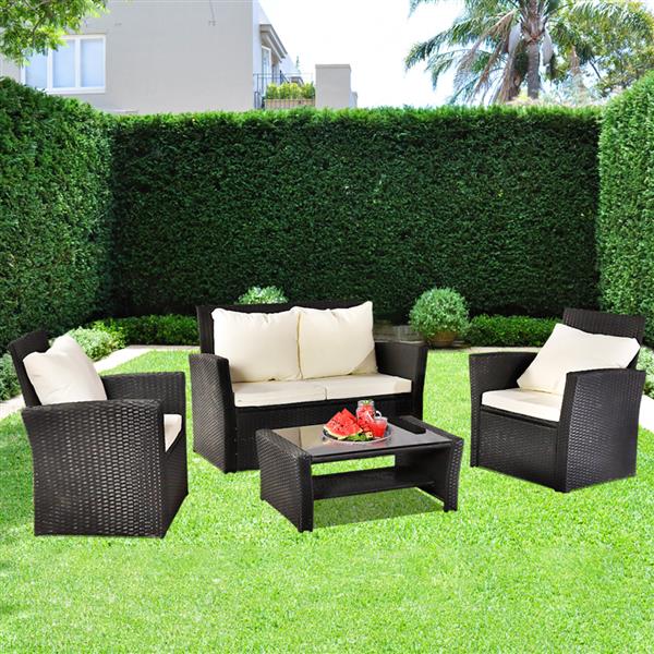 Evre rattan garden outdoor furniture patio roma sofa online set