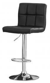 Two piece Cubik PU Bar Stool (Black/Grey)